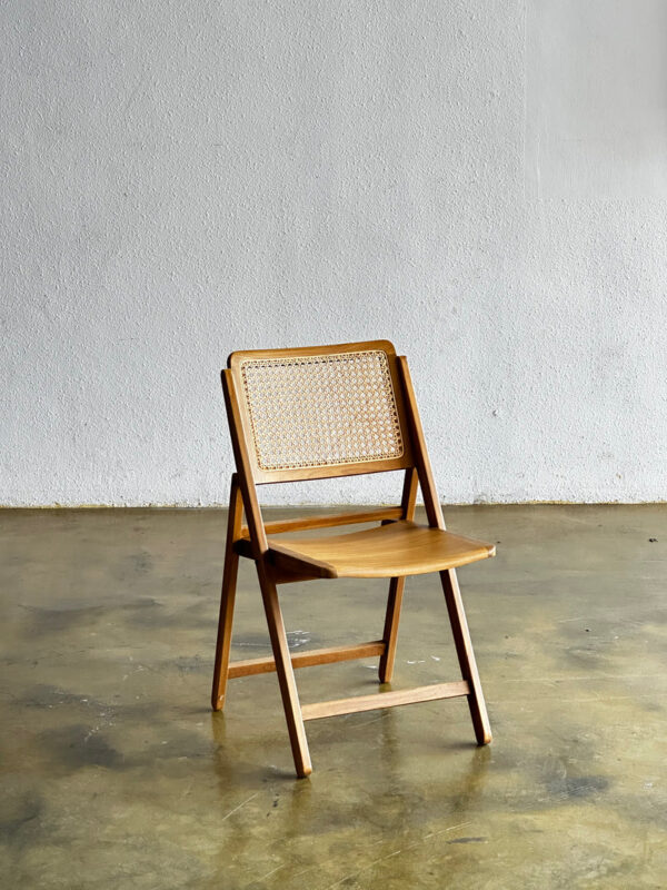 Kursi Lipat Rotan Kayu Jati Minimalis