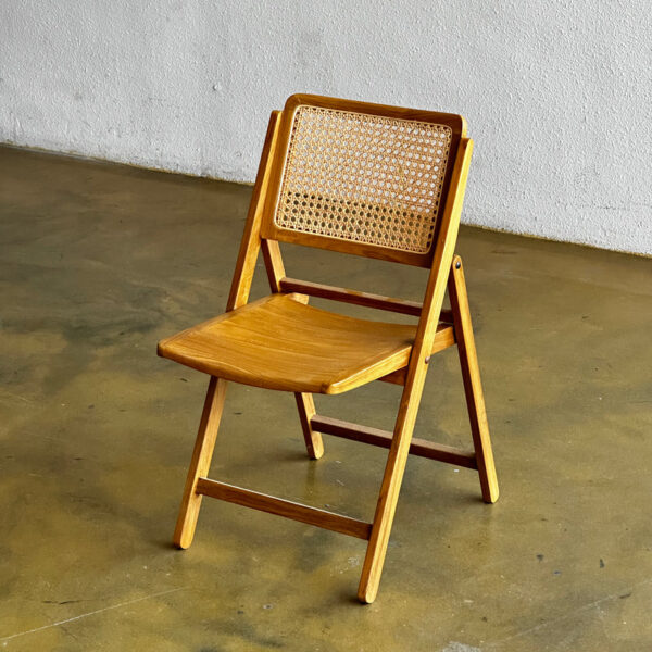 kursi lipat rotan kayu jati minimalis