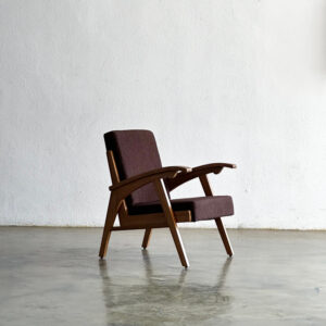 Kursi minimalis leather maroon