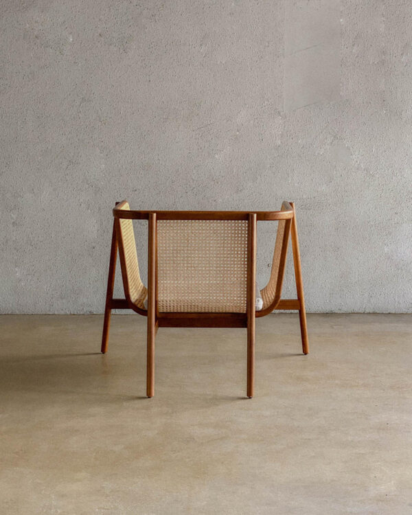 Kursi minimalis kombinasi tenun rotan