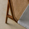 Kursi minimalis kombinasi tenun rotan