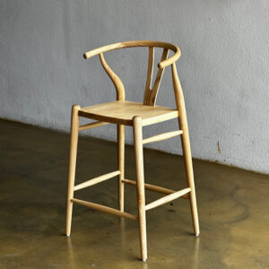 Kursi bar vintage kayu jati desain retro minimalis