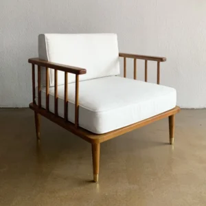 kursi minimalis jari jari kayu jati