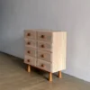 Kabinet laci retro bleaching kayu jati solid handmade Jepara
