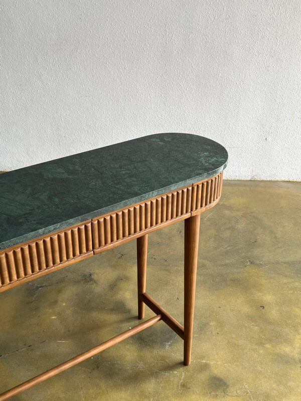 Meja Konsul Minimalis Scandinavian Kayu Jati