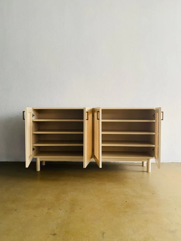 Cabinet Sepatu kombinasi rotan