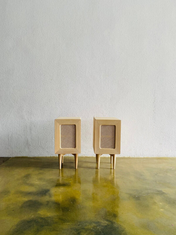 Nakas minimalis kombinasi rotan 1 pintu