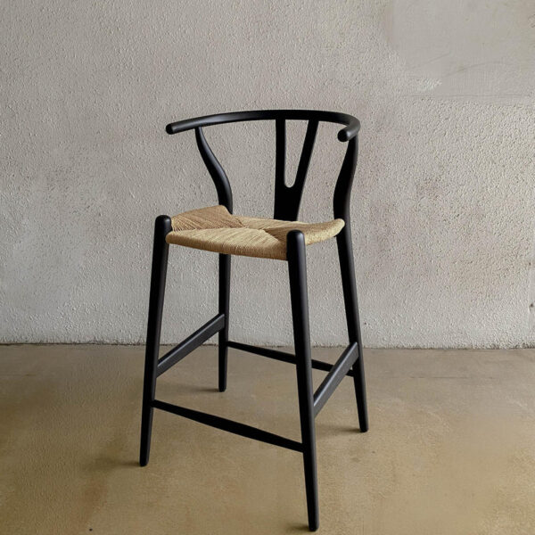 Kursi bar kombinasi rotan black kayu jati