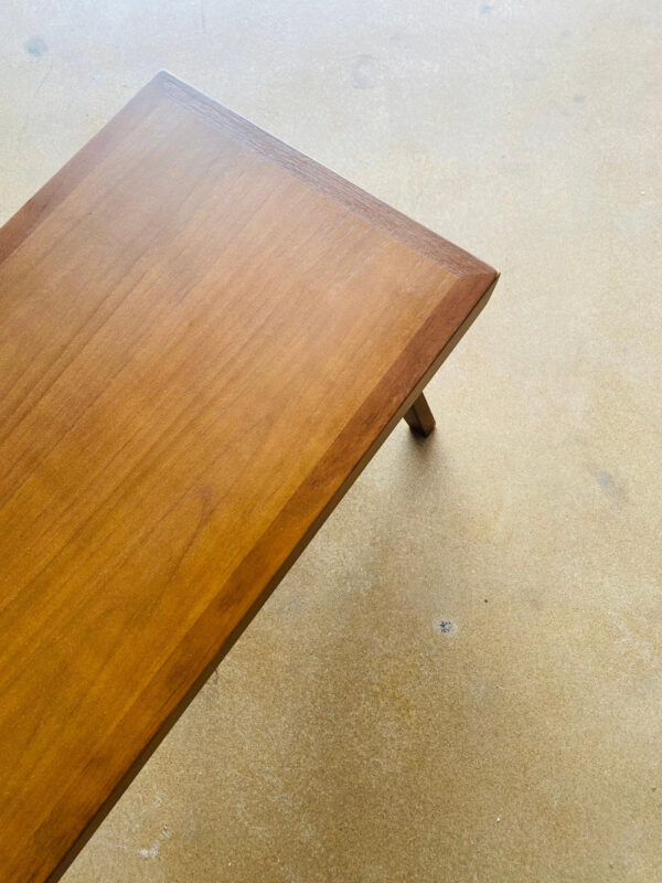 Bench Scandinavian Kayu Jati Natural Minimalis