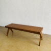 Bench Scandinavian Kayu Jati Natural Minimalis
