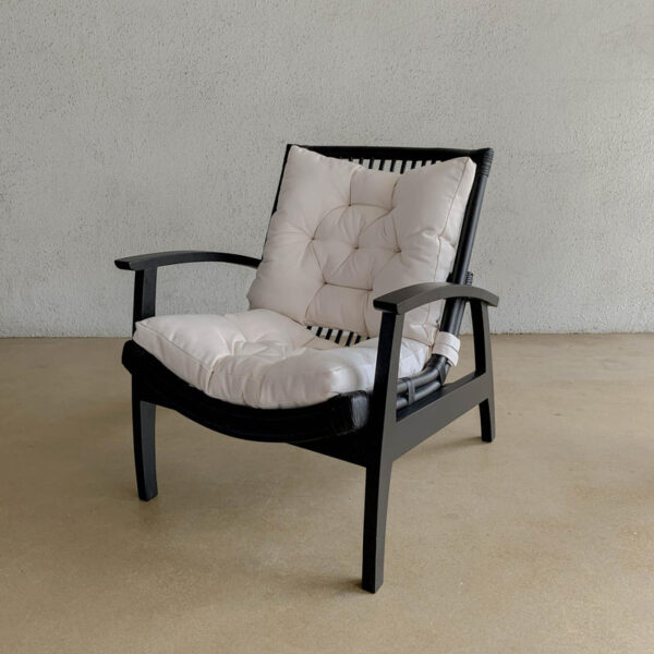 kursi santai minimalis black jari jari