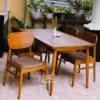 kursi makan minimalis retro jati