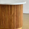 Meja Minimalis Scandinavian Jati Pintu Salur Elegan
