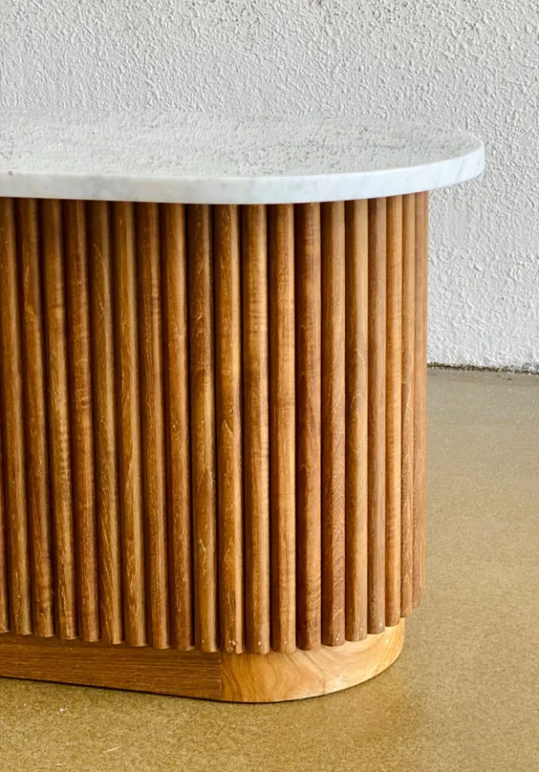 Meja Minimalis Scandinavian Jati Pintu Salur Elegan