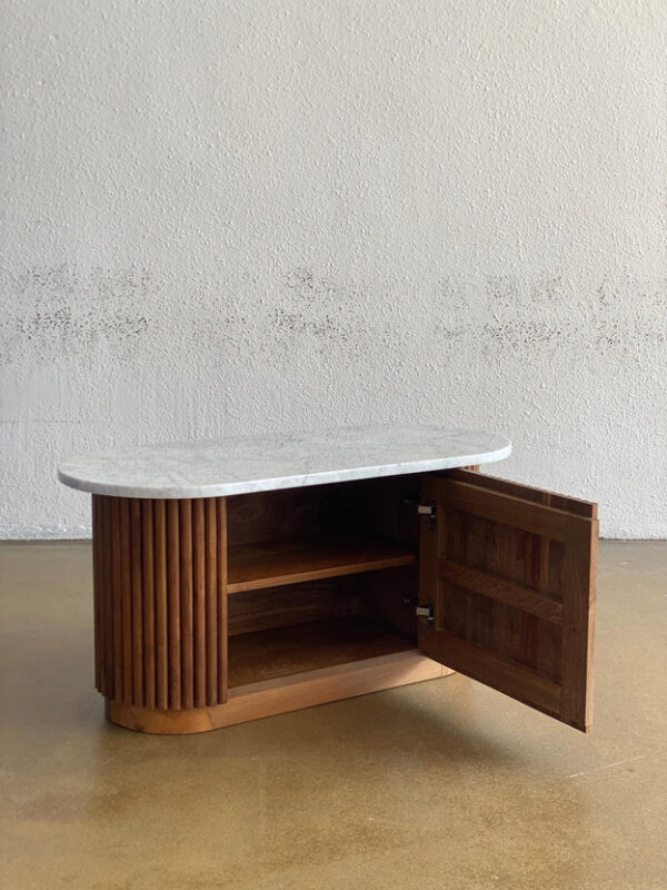 Meja Minimalis Scandinavian Jati Pintu Salur Elegan