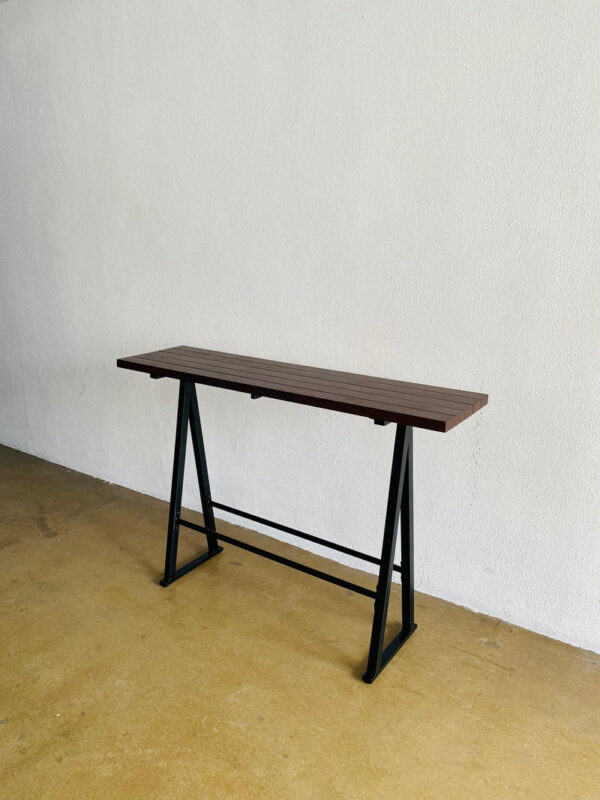 meja bar minimalis kombinasi steel