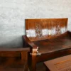 Set kursi tamu minimalis kayu jati model 211 warna walnut dari Fangliving