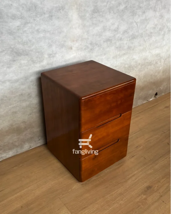 Nakas minimalis 3 laci kayu jati solid