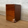 Nakas modern 3 laci bahan kayu jati