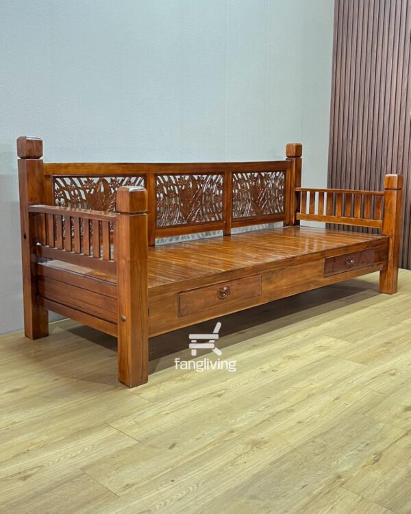 bangku kursi kayu jati klasik ukir jepara