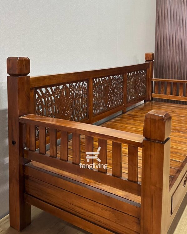 bangku kursi kayu jati klasik ukir jepara