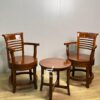 Set Kursi Putar Kayu Jati Klasik