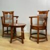 Set Kursi Putar Kayu Jati Klasik