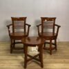 Set Kursi Putar Kayu Jati Klasik