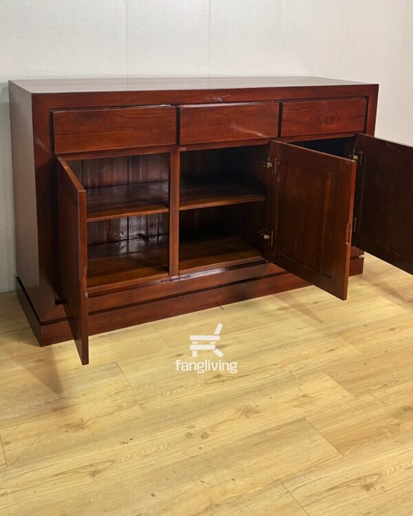 bufet kayu jati minimalis lemari penyimpanan