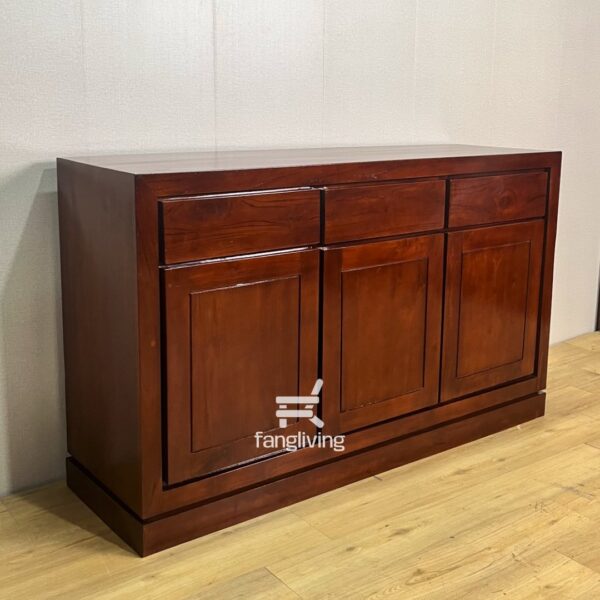 bufet kayu jati minimalis lemari penyimpanan
