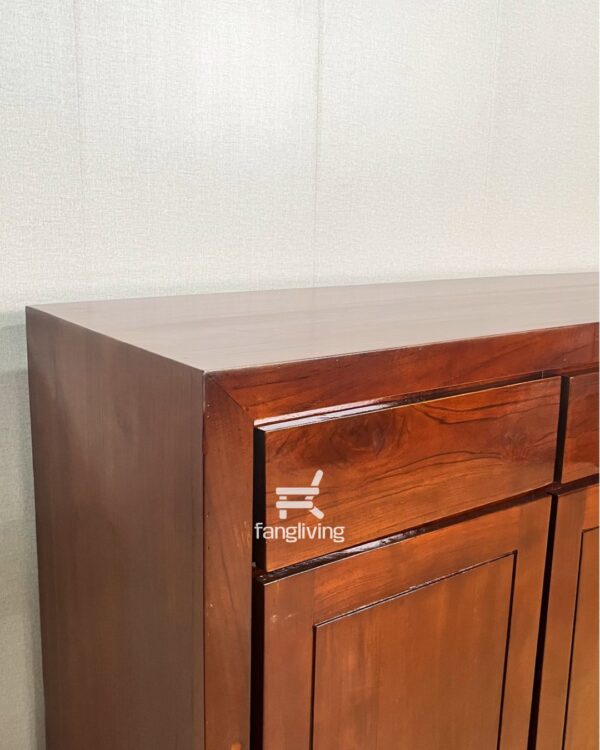 bufet kayu jati minimalis lemari penyimpanan