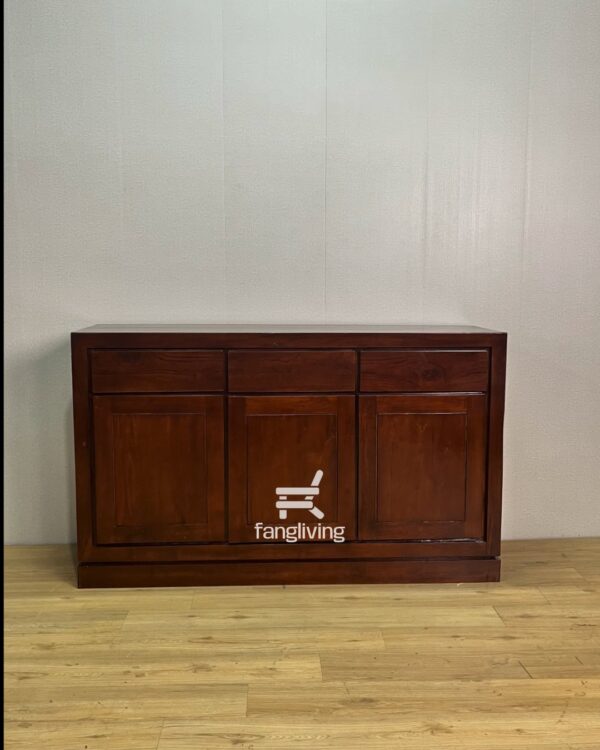 bufet kayu jati minimalis lemari penyimpanan