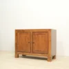 bufet 2 pintu kayu jati minimalis 100x70x45cm finishing natural gloss jepara