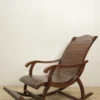 kursi goyang kayu jati bilah klasik finishing salak brown jepara
