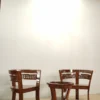 set kursi tamu kayu jati ukiran klasik 2 kursi single dengan meja bulat jepara