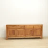 bufet 4 pintu 4 laci kayu jati minimalis 180x75x40cm finishing natural gloss jepara