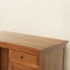 meja kerja kayu jati klasik 120x60x75cm finishing walnut jepara