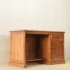 meja kerja kayu jati klasik 120x60x75cm finishing walnut jepara